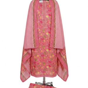 Camric Cotton Suit with Artisan Lace Details