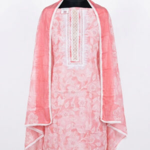 Floral Embroidered Cotton Suit Set