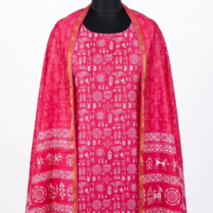 Cotton Suit with Warli Art & Tribal Prints