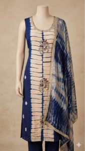 Suit- glass orgenza Bottom- santoon Dupatta- pure with 4 sided border