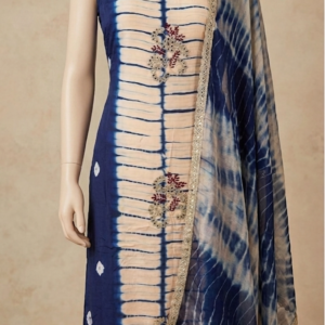 Suit- glass orgenza Bottom- santoon Dupatta- pure with 4 sided border