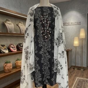 BLACK AND RED COTTON