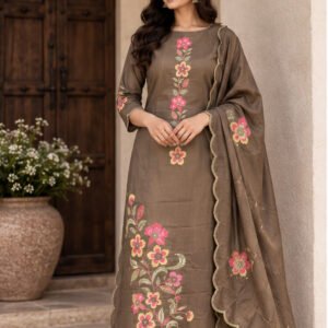 Jam Cotton Thread Work Designer Women’s Suit Set | Elegant Ethnic Wear Collection
