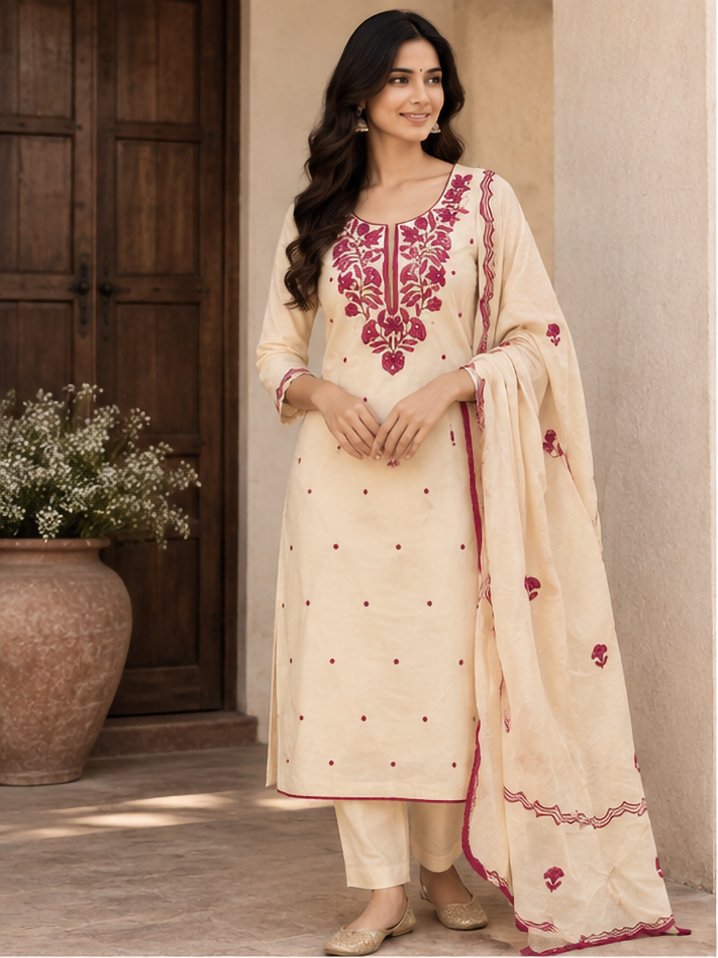 White Designer Women’s Suit Set | Elegant Ethnic Wear Collection