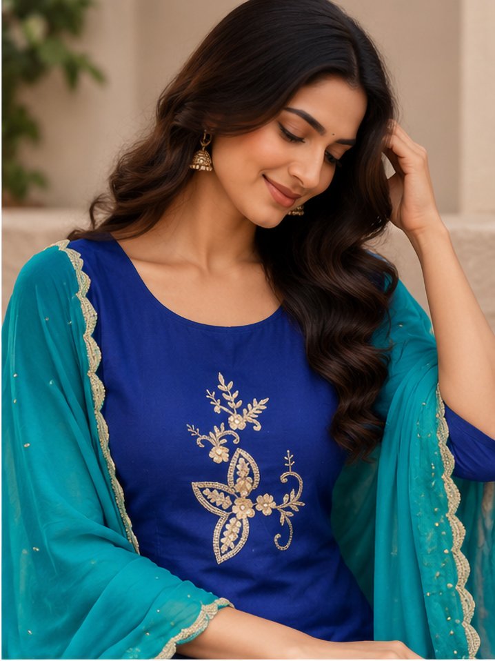 Organza Designer Women’s Suit Set | Elegant Ethnic Wear Collection - Image 2