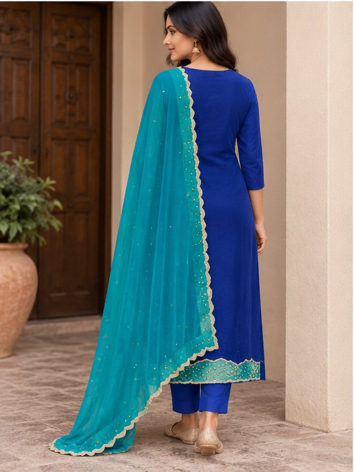 Organza Designer Women’s Suit Set | Elegant Ethnic Wear Collection - Image 3